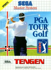 PGA Tour Golf PAL Sega Master System PAL box art